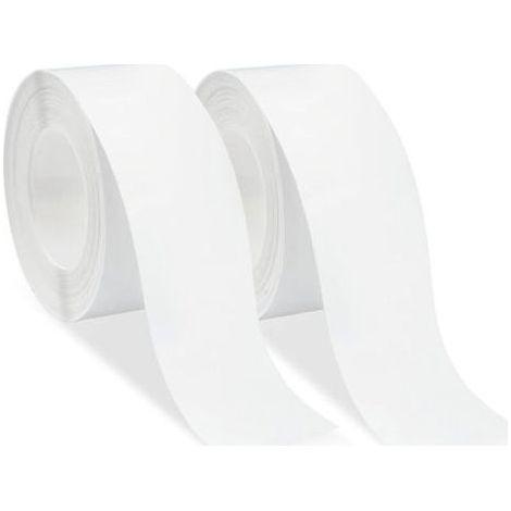 2 Rouleaux Bande Etancheite Douche, Joint Salle Bain Blanc, Joint Baignoire, Plan Travail Cuisine, Bande Etancheite Baignoire Douche, Autocollante Adhesif, Bande Adhésive d'Étanchéité (1/5)