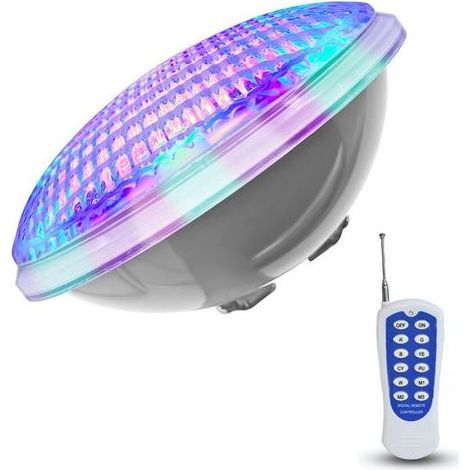 Ampoule LED piscine PAR56 54W 12V, éclairage étanche IP68, remplacement lampe halogène 300W, 12 couleurs réglables (1/5)