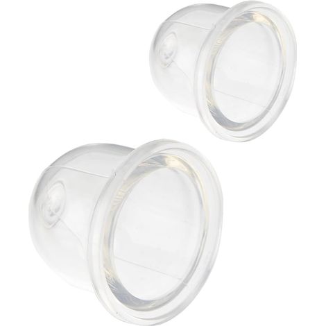 2 Pièces Poire D'amorçage de Carburant en Plastique pour Débroussailleuse et Taille-haie, Aspiration D'huile Correcte et Élasticité Standard, Modèles Grand et Petit (1/5)