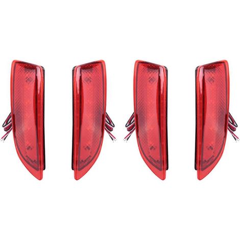 4 feux arrière à LED pour voiture, feux de freinage, feux de stationnement et réflecteurs pour pare-chocs arrière Toyota Corolla Lexus 2011-2012