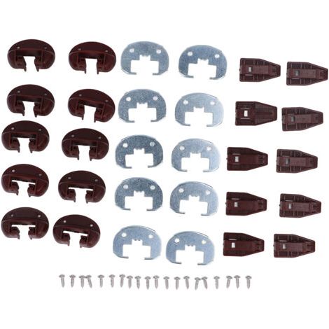 Kit de guidage de tiroir, réparation de glissières en plastique en alliage d'aluminium pour Rite Trak II (1/5)