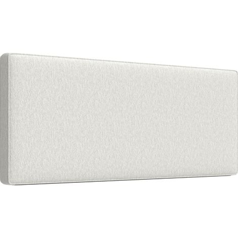 Tête de lit murale en lin, 140 x 60 cm, tête de lit suspendue rembourrée pour chambre à coucher, crème