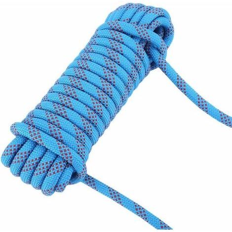 Corde d'escalade, parachute, corde de survie, corde auxiliaire d'escalade, escalade, escalade, descente, corde de sécurité multifonctionnelle 12 mm (20 M) (1/5)
