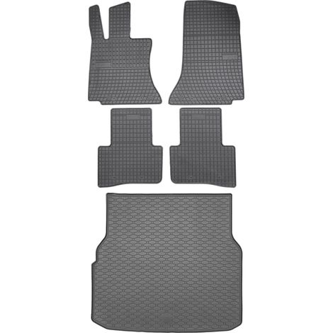 Juego de alfombrillas de goma para coche y maletero para Mercedes Clase C W206 (S206) Familiar a partir de junio de 2021.