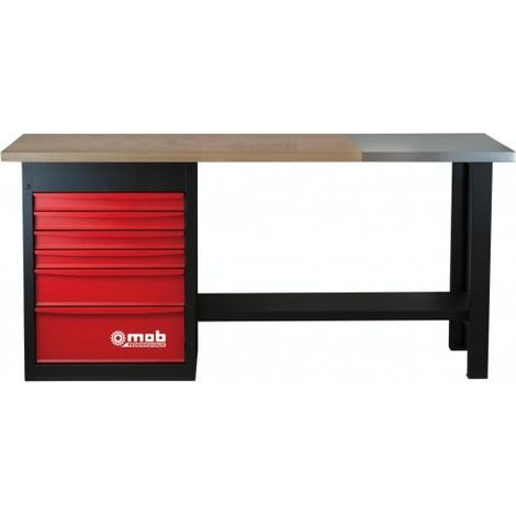 Établi mondelin fixed workbench 1000 kg 6 tiroirs