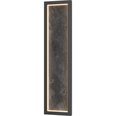 Maytoni Orign Applique murale LED intégrée moderne de 60 cm, noire, 3000 K, 800 lm