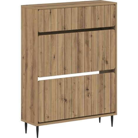 Shoe Cabinet ZWOLLE 78 x 24 x 103 cm Engineered Wood vidaXL (1/5)
