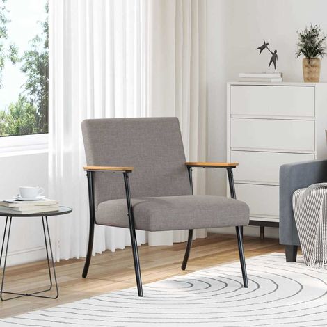 Sessel Taupe Stoff