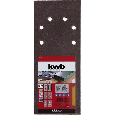 KWB Blister 30 lijas surtidas S/Velcro 115x280 mm 818788