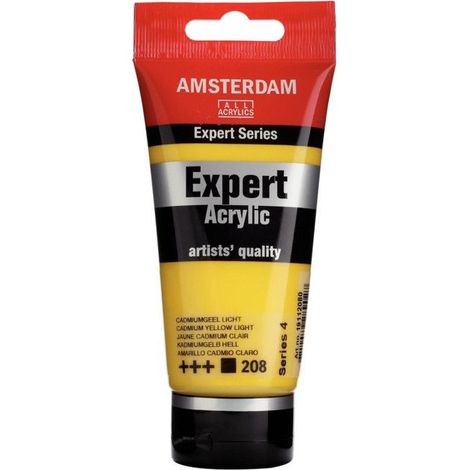 Peinture acrylique - Royal Talens - Amsterdam Expert - 75ml - Jaune Cadmium Clair - Mat (1/2)