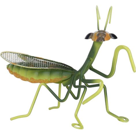 Tooarts Gottesanbeterin Wandornamente aus Eisen, Insekten, Mini-Tierbastelide, Garten-Mikrolandschaftsfotografie
