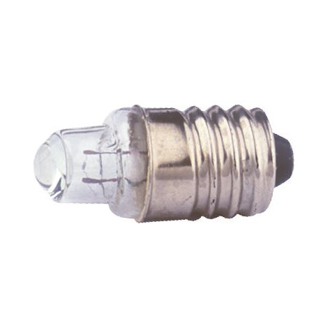 Paquet de 100 pcs E10 ampoules à filament fileté Verre avec loupe 2,5 V Electro DH. 12.355/2.5/0.3 8430552071999
