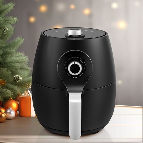 Large Air Fryer Home Use with Rapid Air Circulation Energy Saving Airfryer inc Air Fry, Bake and Roast Air Fryers Oven, Oil Free Hot Cooker, Nonstick Basket, 5 L XL, Black 1450W (1/5)