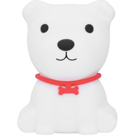 Veilleuse en silicone en forme de chien, petite et mignonne, lampe de chevet USB 1,5 W pour la décoration de la chambre (1/5)