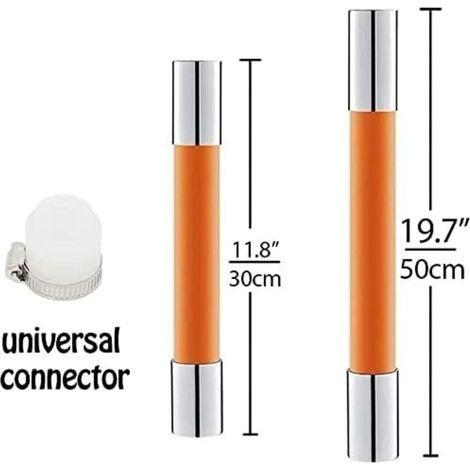 ZOLGINAH Universal-Schaumstoff-Verlängerungsrohr mit Multifunktionsverbinder für Waschbecken im Badezimmer - 360° klappbare Armatur - Geeignet für Küche und Bad (30 cm) (1/5)