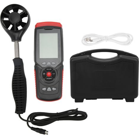 8907 Digital Anemometer High Accuracy Wind Speed Volume Temperature Meter Tester Gauge (1/5)
