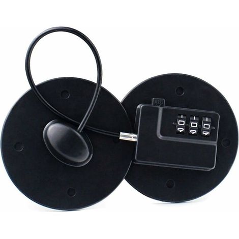 Code Combination Self Adhesive Fridge Lock, Code Lock with Cable for Baby Child Safety, Fridge Door/Window/Drawer/Cabinet Block - Black