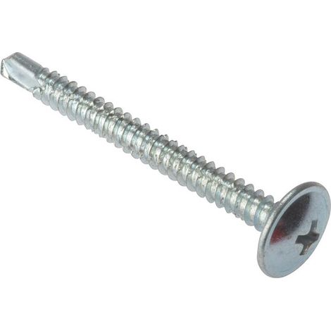 ForgeFix 100BPS4860ZP Baypole Self-Drill Screw Phillips Wafer Head ZP 4.8 x 60mm Box 100 FORBP4860Z (1/3)