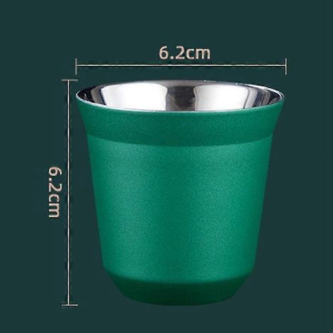 Tasse à expresso isotherme en acier inoxydable à double paroi de 80 ml pour café en forme de capsule Pixie (haoyi) (1/3)