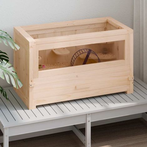 Maison Exclusive - Cage à hamster 60x30x35 cm bois massif de sapin