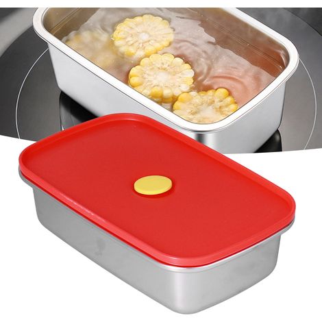 Kühlschrankbehälter, luftdichte Lunchbox, Gefrierbehälter, Tianxiang-Aufbewahrungsbehälter: rot, 600 ml (1/5)