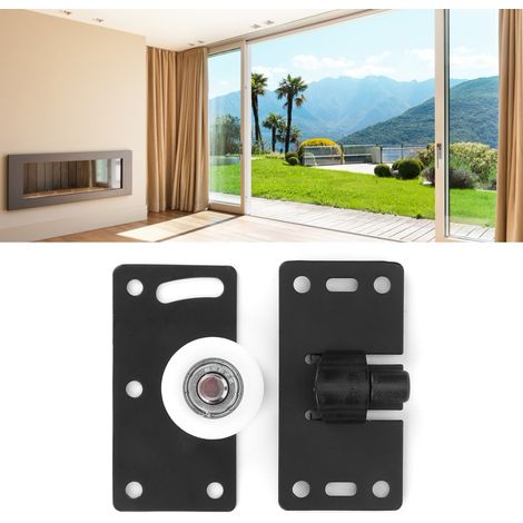 Glissement Porte Roue Ensemble Porte Frottement Roulements en Acier Replié Cabinet Armoire Wardrobe 1.0mm-30mm Gasket Accessoire 2.4oz. (1/5)
