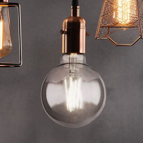 Filament LED Ampoule LED Retro Ampoule Edison Filament Vintage, dimmable, claire, 7W 700Lm blanc chaud, DxH 9,5x14cm (1/5)