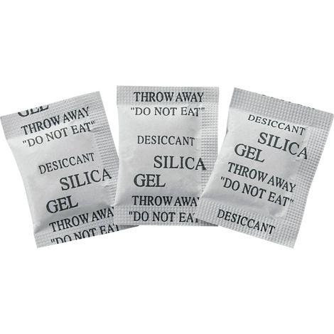 Tru Components – Lot de 10 sachets absorbeurs d'humidité gel de silice 1 g – Dimensions 40 x 30 x 3 mm – Régénérable jusqu'à 10 fois – Protection électronique - A792702