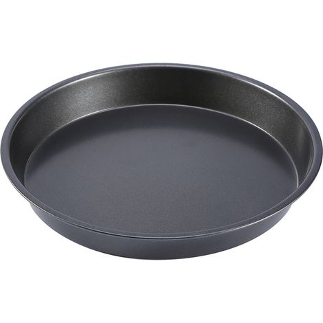 Beyamis Plaque à pizza ronde antiadhésive en acier au carbone de 23 cm (9 pouces), compatible micro-ondes et four. (1/5)