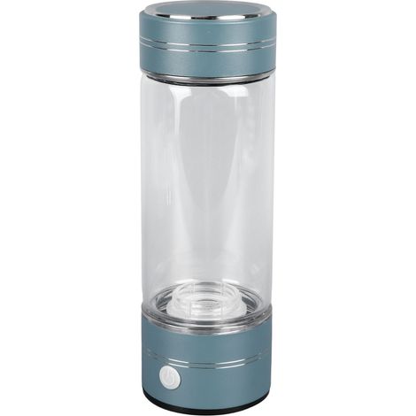 Générateur d'eau à hydrogène pour bouteille, 1200 ppb, 420 ml, portable, rechargeable par USB, en verre, idéal pour la maison, le bureau et les voyages. (1/5)
