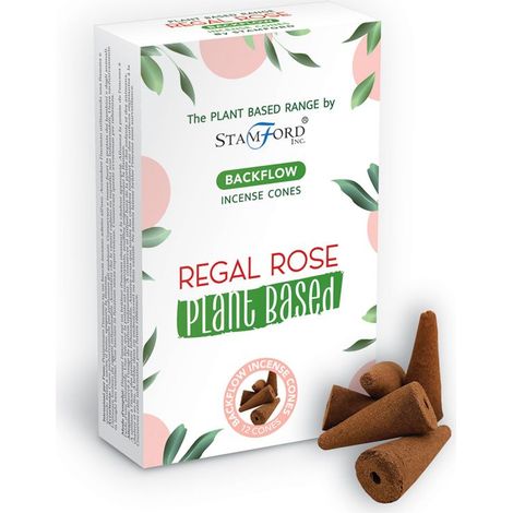 Cônes d'encens à reflux à base de plantes - Regal Rose- Vendu par 1