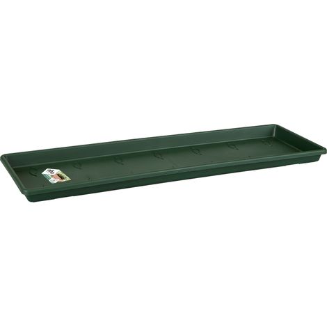 Elho Green Basics Balconnière Soucoupe 80 - Vert - L 78 x B 14.7 x H 3 cm - Balconextérieur - 100% recyclé