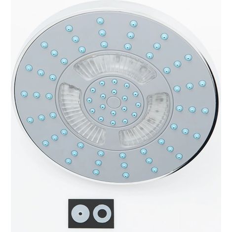 Pomme de douche avec éclairage LED GALAXIS chrome SCHÜTTE (1/5)