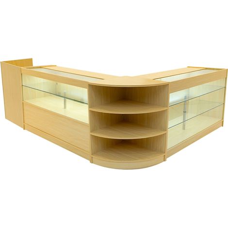Theia LED Shop Counter Set K1500, C1500, TB60 & LM60 - Maple