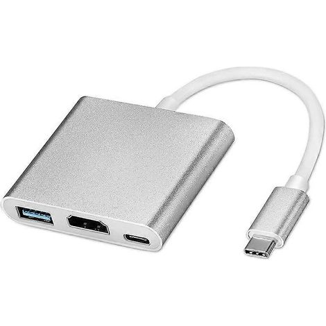 Câble adaptateur USB-C MJ1K2AM/A pour adaptateurs multiports AV numériques USB-C (HDMI et USB FW3) (1/5)