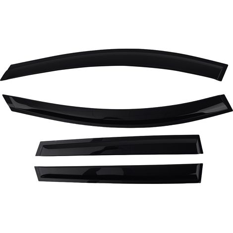 Door Wind Deflectors for Volvo XC60 2008-2017 Outside Mount Black 4PC Set (1/5)