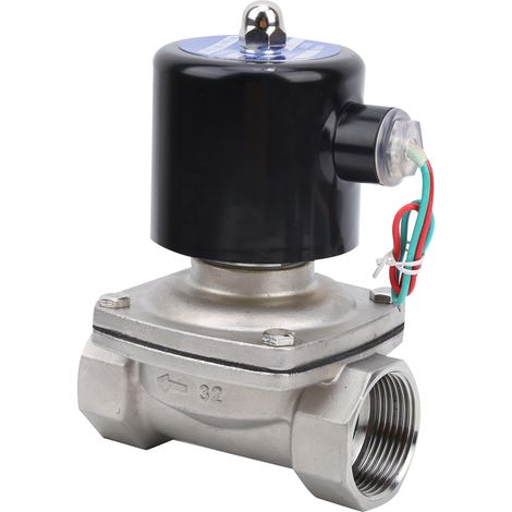 Électrovanne normalement fermée à action directe, quincaillerie en acier inoxydable, outils AC220V (1/5)