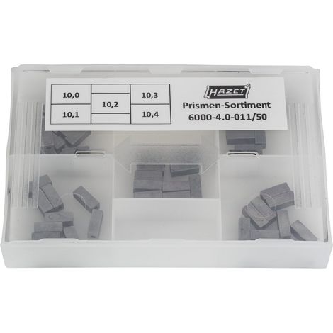 Hazet Prismen-Sortiment 10,0 / 10,1 / 10,2 / 10,3 / 10,4 mm, 6000-4.0-011/50 (1/2)