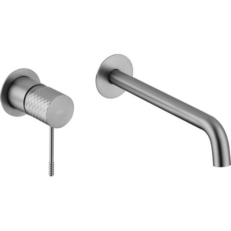 Miscelatore lavabo incasso Genova finitura nichel spazzolato [ IMEX® ]
