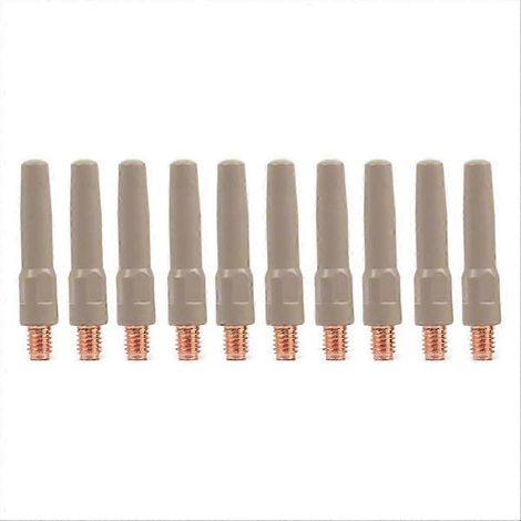 Lot de 10 buses de soudage MIG, accessoires pour pistolet de soudage à revêtement antiadhésif, matériau PA 45x0,8mm. (1/5)