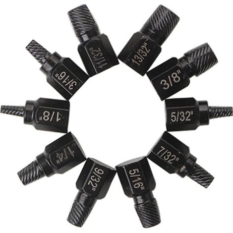 10-teiliges Torx-Schraubenausdreher-Set, Werkzeug zum Entfernen von Schrauben und Muttern, Set zum Ausdrehen von Rundschrauben – Vollkopf