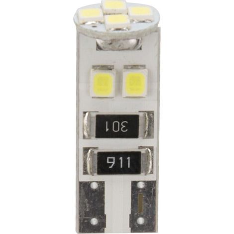 24V Hyper-Led 24 - 8 SMD x 3 chips - (T10) - Trifocus - W2,1x9,5d - 20 pz - Scatola - Bianco - Doppia polarità - Resistenza incorporata
