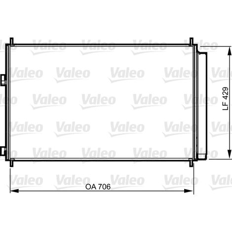 Condenseur, climatisation Valeo 814204 TOYOTA 8846042100 8846042120