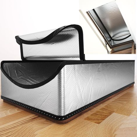 Housse d'isolation pour escaliers de grenier, 63,5 x 137,2 x 27,9 cm, housse d'isolation de porte de grenier, R-Value 15,5 pour trappe de grenier, kit de housse d'isolation ignifuge de classe (1/5)