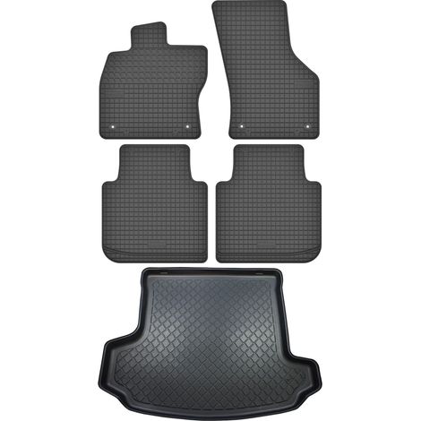 Skoda Kodiaq SUV ab März 2017 Set – Gummifußmatten + Kofferraummatte (1/5)