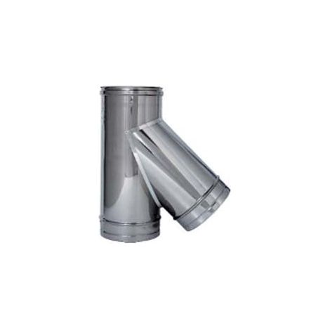 RACCORDO BRAGA A 135  ° ACCIAIO INOX AISI 304 MONOPARETE SPESS. MM.05   EE ¸ mm.200