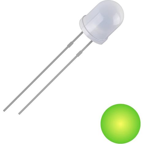Quadrios 2111O164 LED jaune-vert rond 3 mm 700 mcd 30 ° 20 mA 2 V (1/2)
