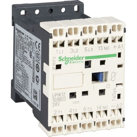 TeSys LP1K contacteur 3P AC-3 440V 6A bobine 220Vcc SCHNEIDER LP1K06013MD3