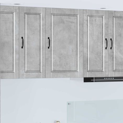 vidaXL Armadietto a muro PORTO Grigio cemento 50 x 31 x 80 cm