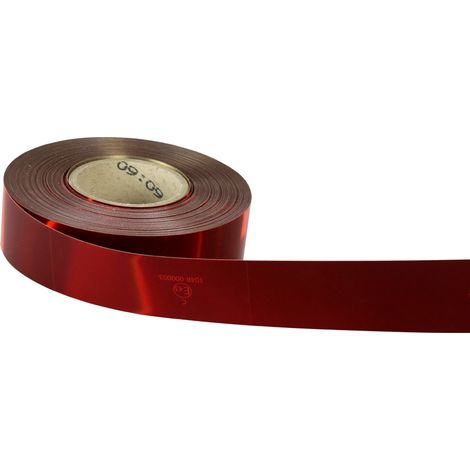 Rouleau adhésif rétroréfléchissant de silhouettage 51mm x 50 m - Rouge - 3340105 (1/3)